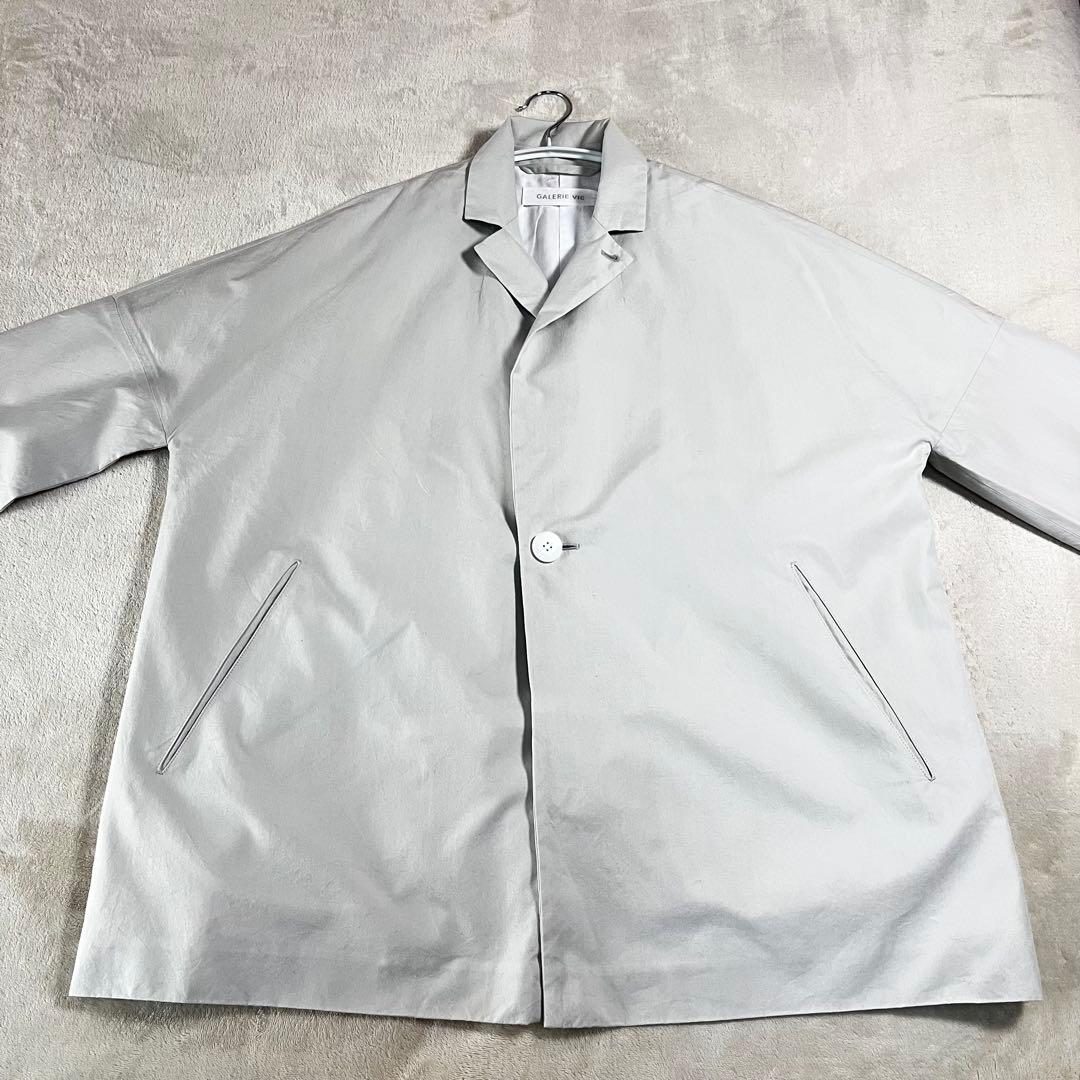 24ss ギャルリーヴィー　パラシュートクロス ワイドチェスタージャケットコート