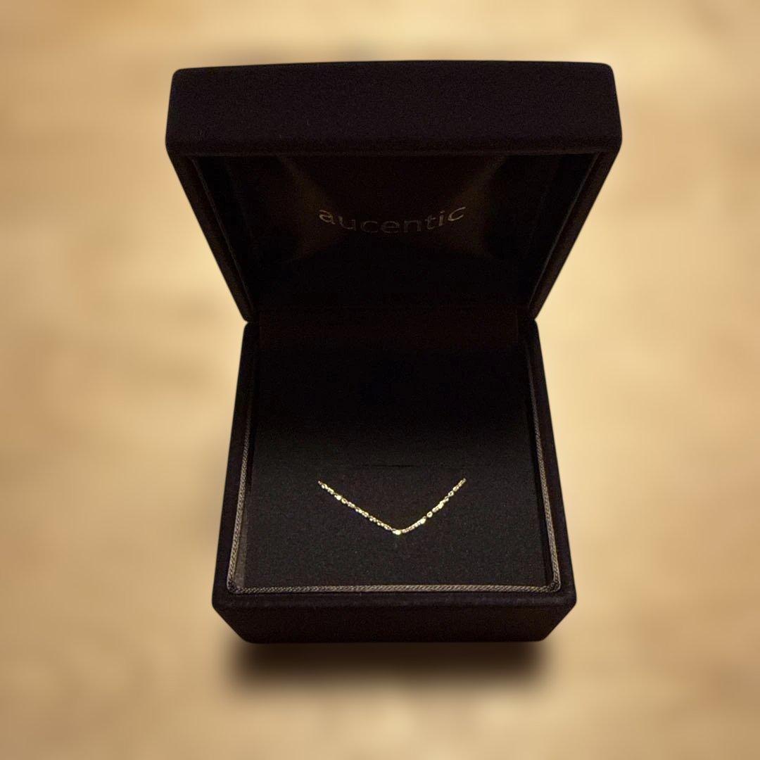 aucentic 18kネックレス 45cm 0.8mm
