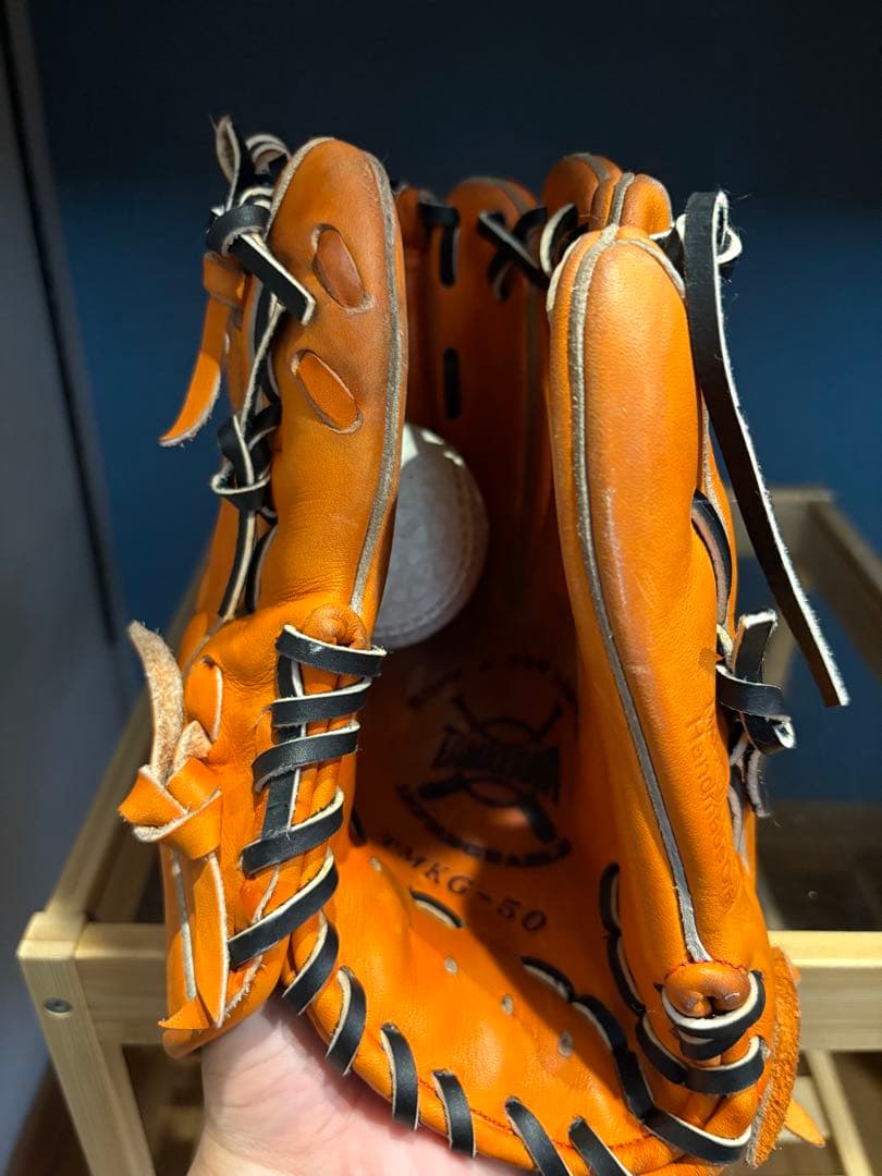 玉澤硬式グローブ オレンジ