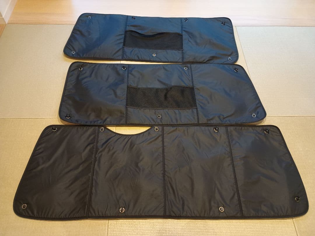 ユーアイビークル ハイエース ワイド　リヤ　3点　遮光パッド　シェード