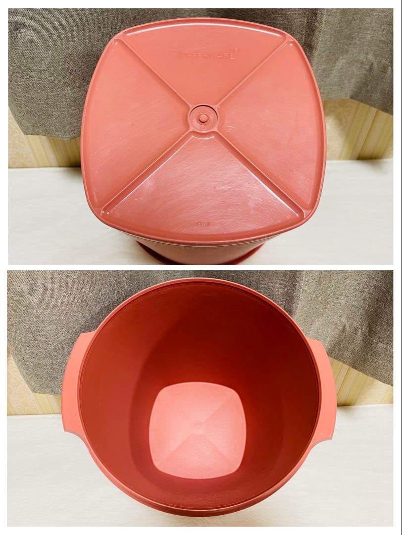 3個セット/タッパーウェア/マキシクイーンデコレーター/白/ピンク/オレンジ