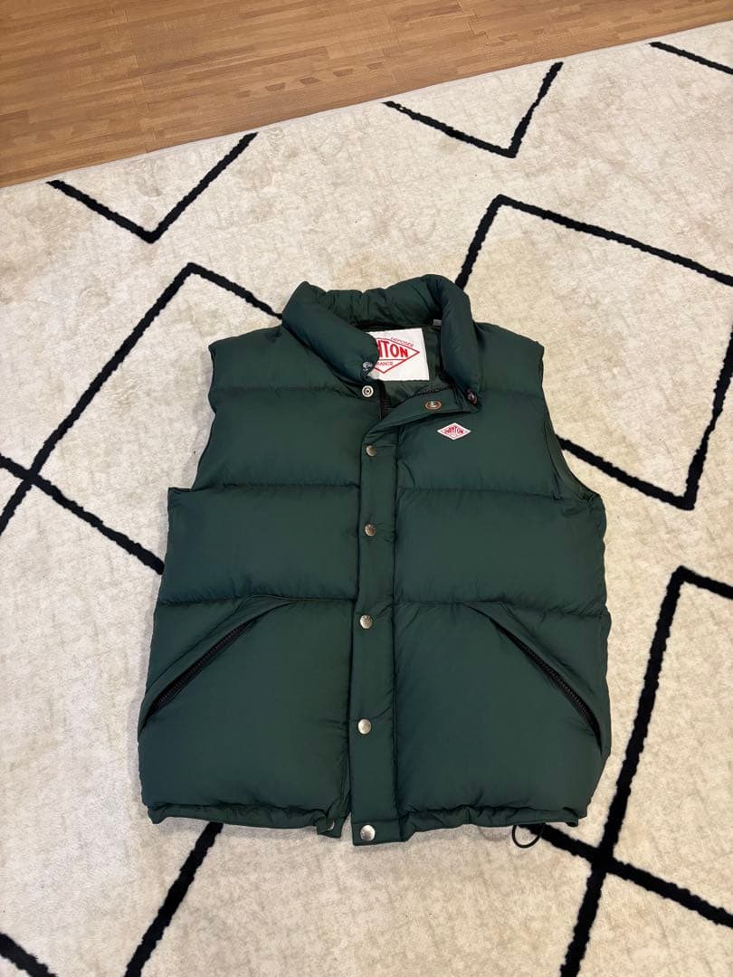 DANTON ダークグリーン ダウンベスト