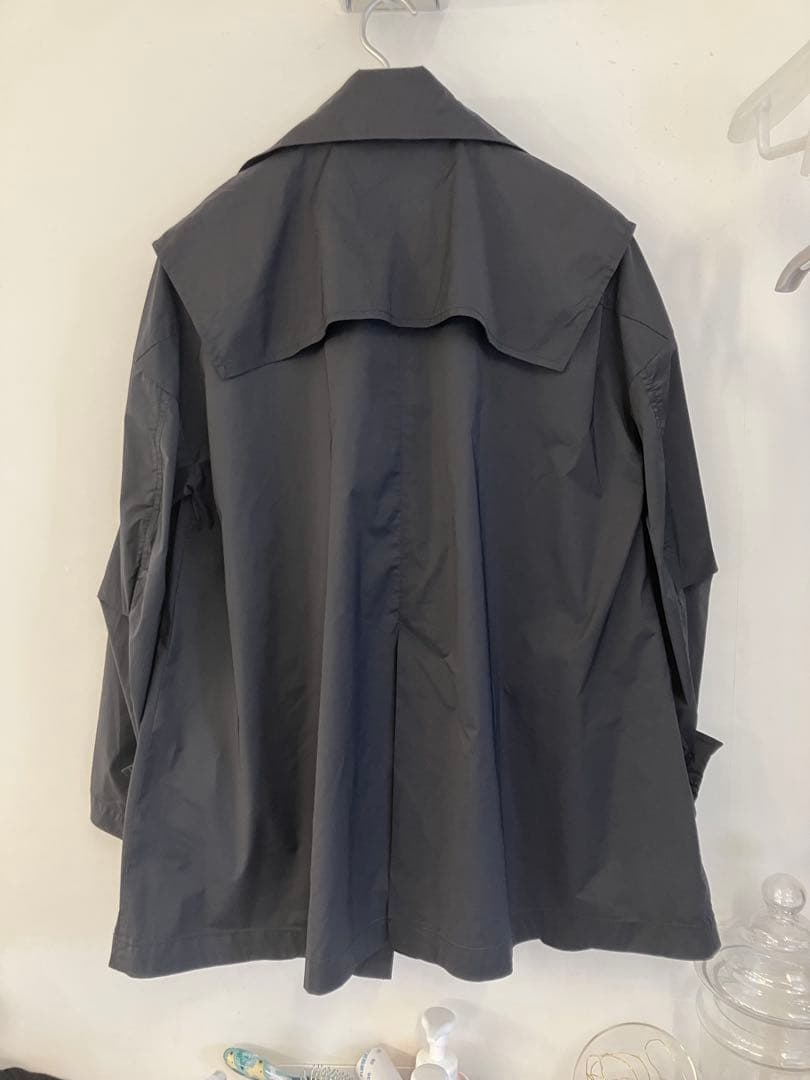 エンフォルド　LIMONTA ビックカラージャケット ショートコートトレンチ