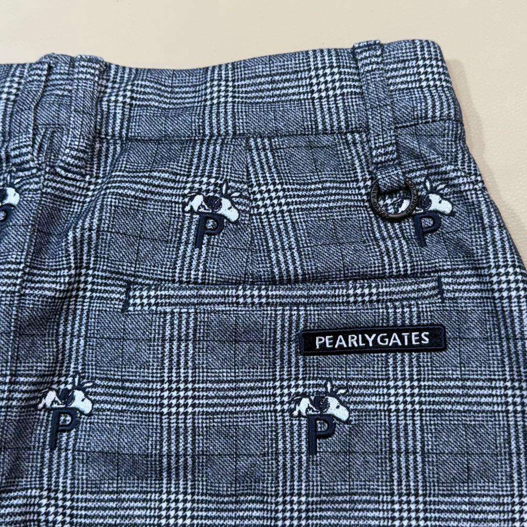 美品【PEARLY GATES×SNOOPY】グレンチェック ゴルフスカート 1