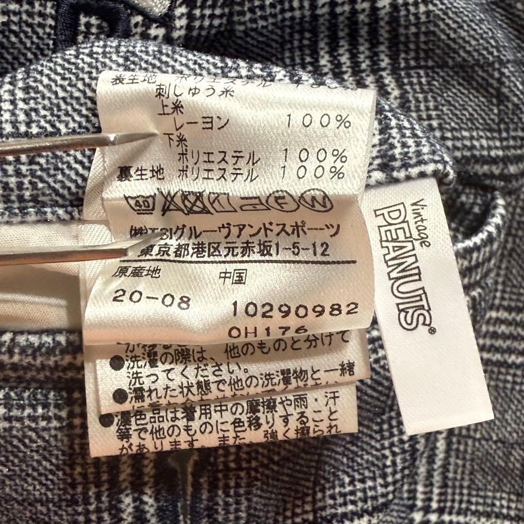 美品【PEARLY GATES×SNOOPY】グレンチェック ゴルフスカート 1