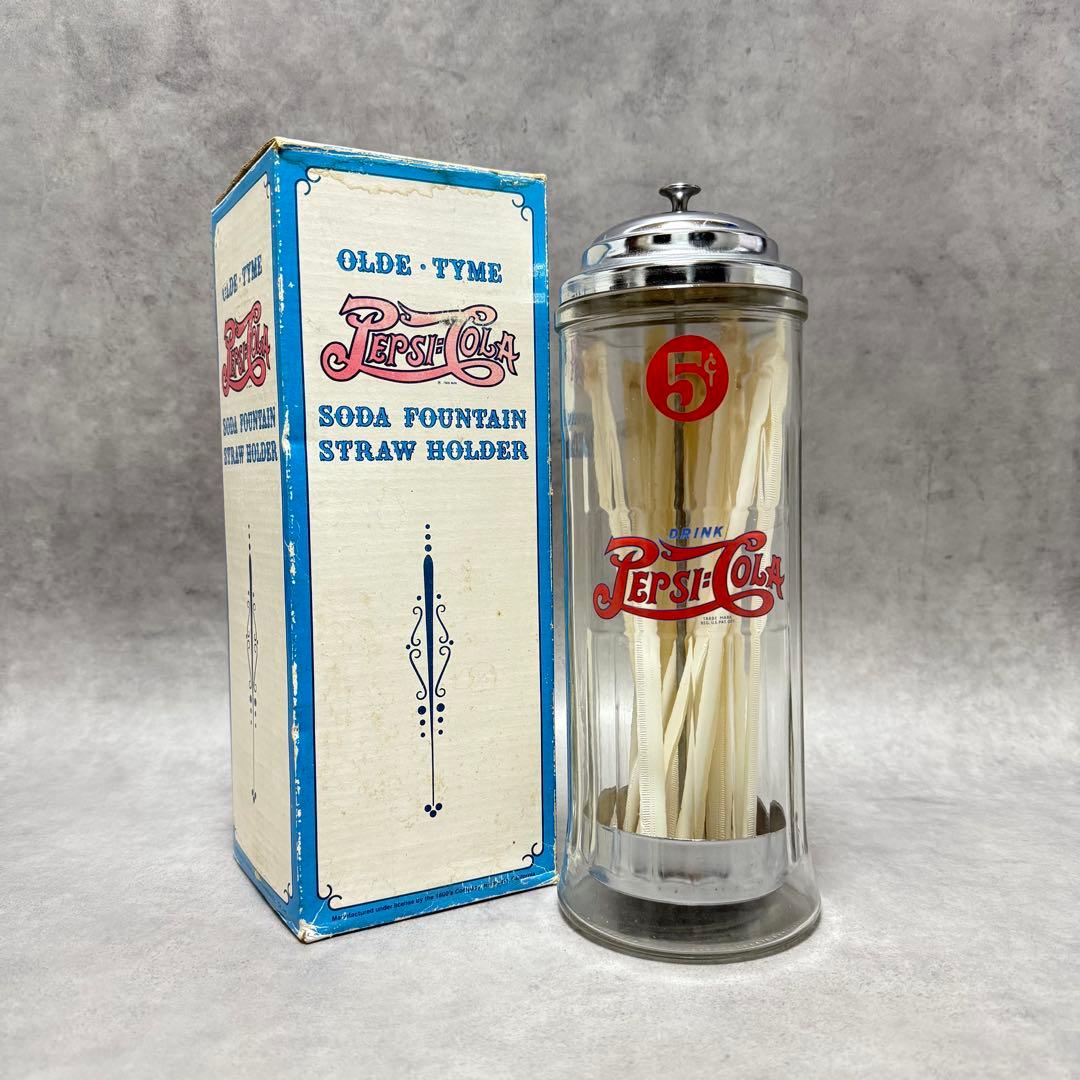 80sPEPSI COLA STRAW HOLDERペプシストローホルダー箱付き