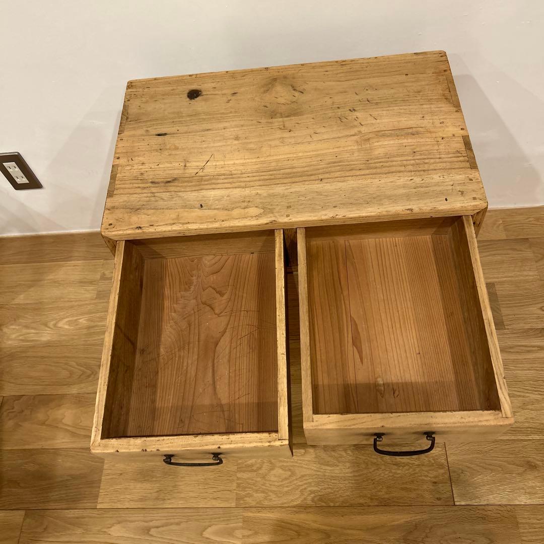 古家具　古道具　生活雑貨　蚤の市　ふるい桐の小引出し