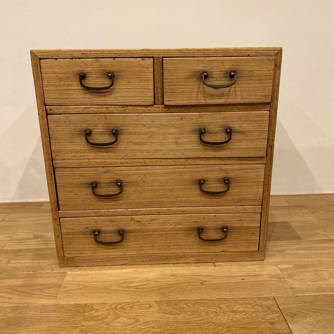 古家具　古道具　生活雑貨　蚤の市　ふるい桐の小引出し