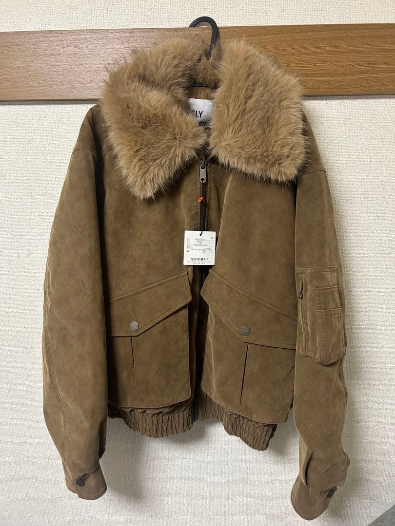 ブラウンスエードファージャケット