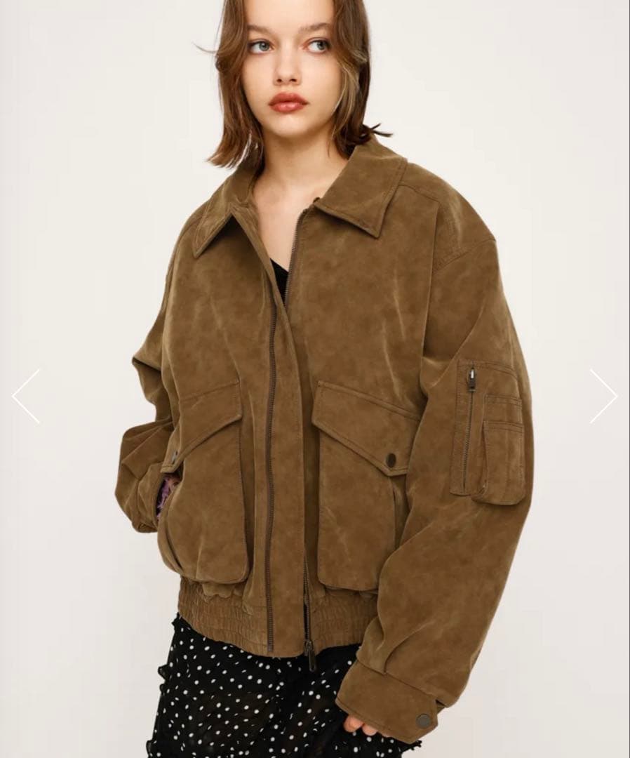 ブラウンスエードファージャケット