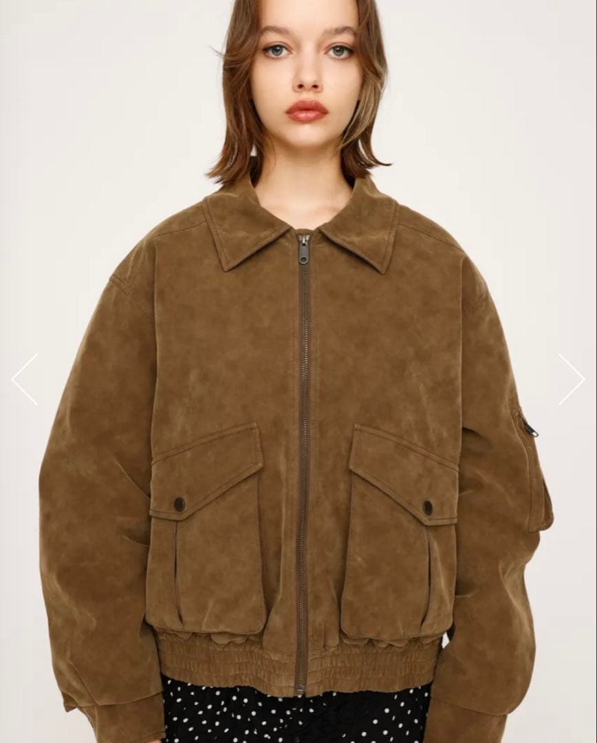 ブラウンスエードファージャケット