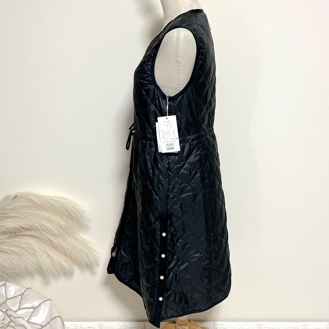 ★新品未使用 タグ付き M'S GRACY キルティングジレ ブラック 38 M