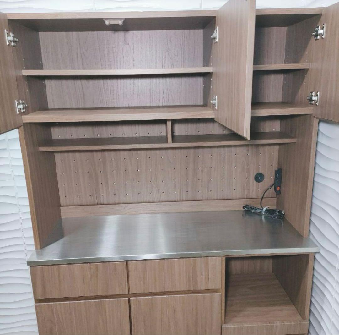 キッチンボード 120 カップボード　食器棚　レンジボード　直接取引可　山口