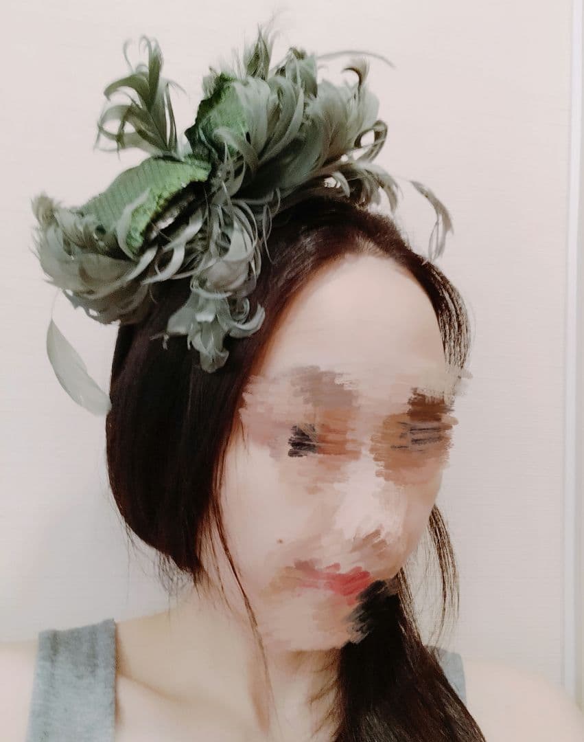 グリーン　ヘッドドレス　蛇革　ヘアバンドコスプレ二階堂大和カチューシャ　髪飾り