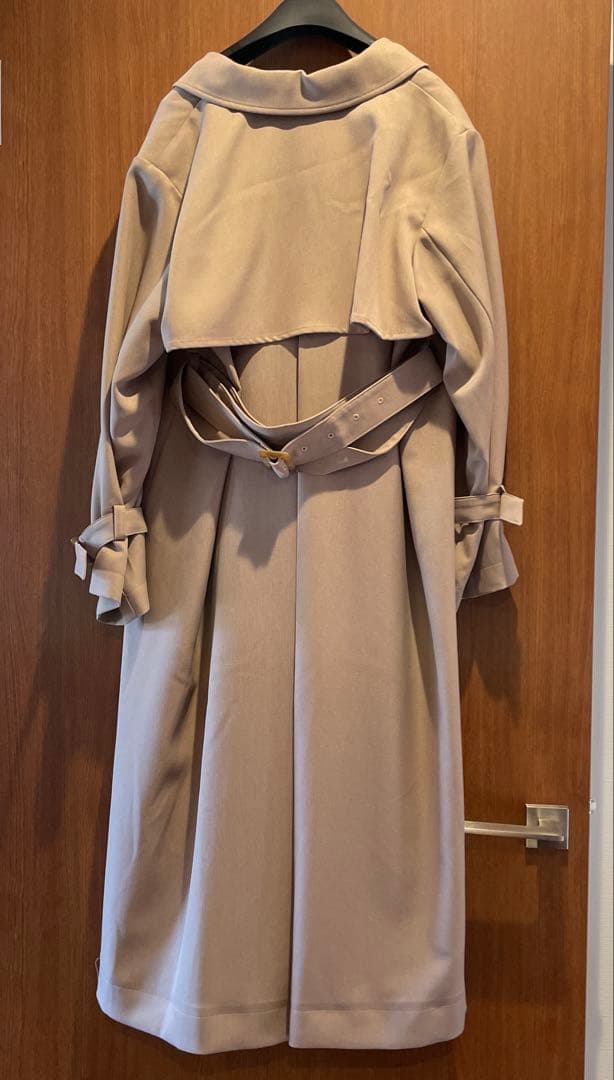 COHINA とろみトレンチコート　グレージュ