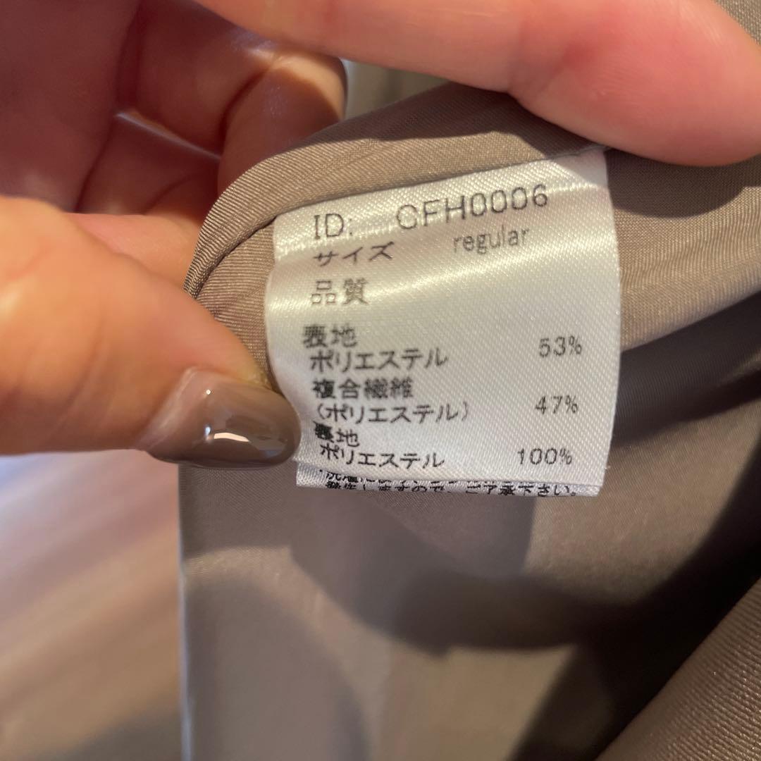 COHINA とろみトレンチコート　グレージュ