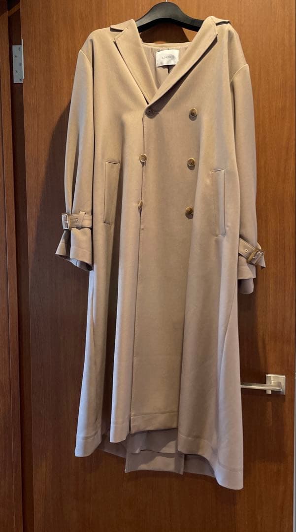 COHINA とろみトレンチコート　グレージュ