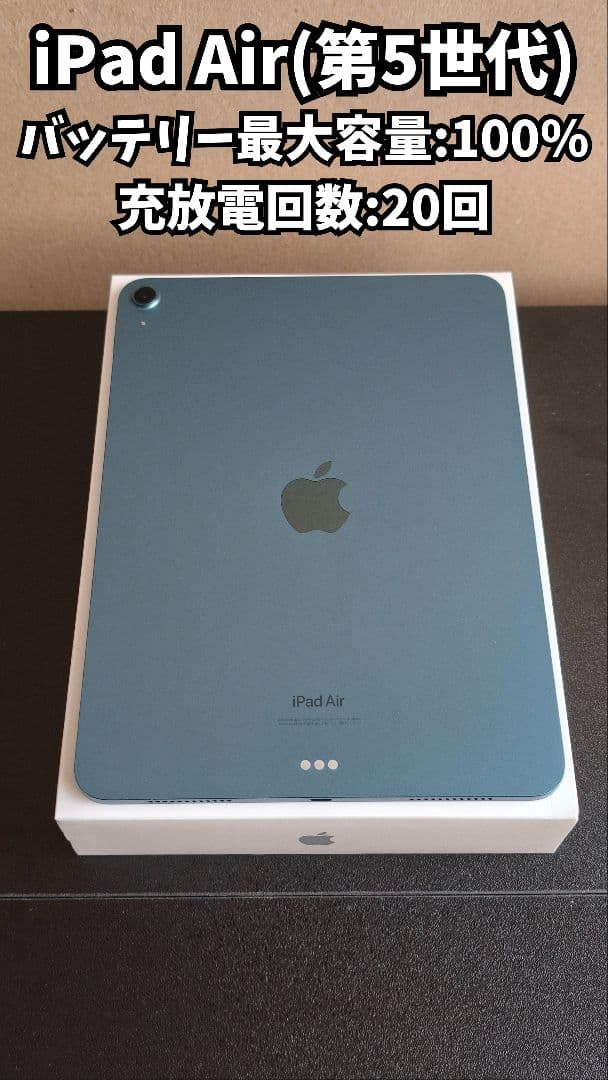iPad Air (第5世代) 純正バッテリー100%