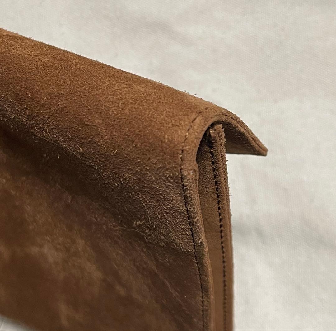 【最終価格】エルメス　スエードクラッチバッグ　保存袋あります