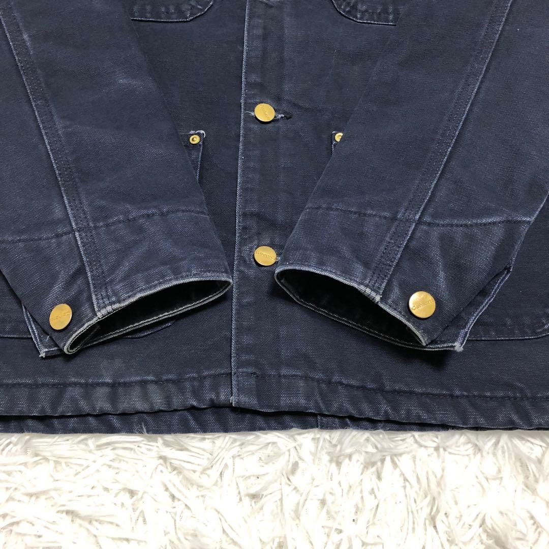 カーハート　ミシガンチョアコート　ネイビー　ブランケット