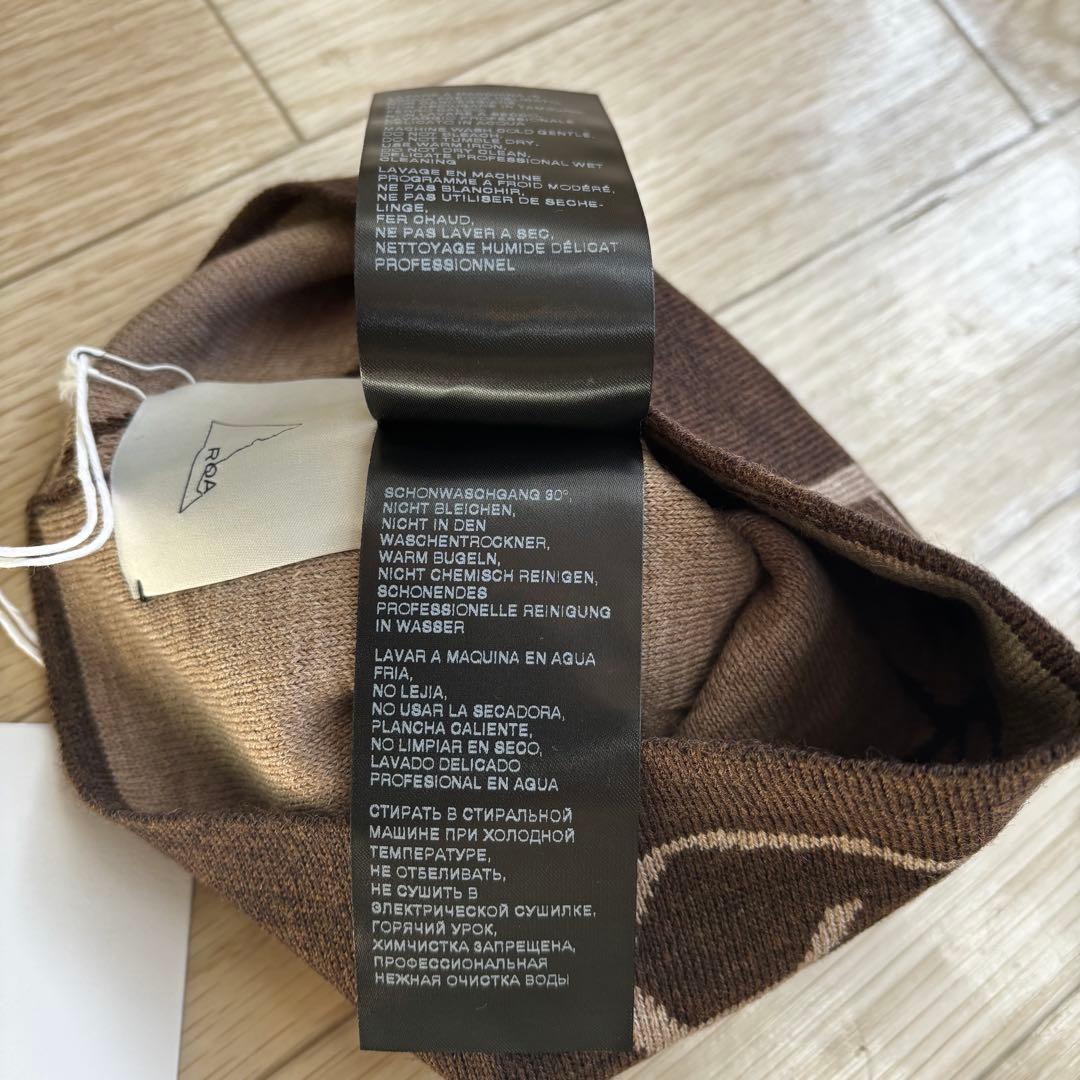 新品 ROA Beanie Logo ロア ビーニー ブラウン ロアハイキング