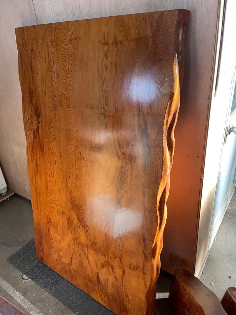 屋久杉 うるし塗り 座卓