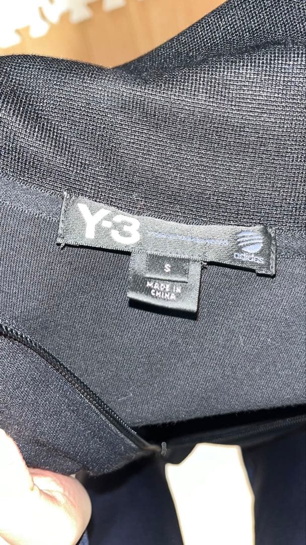 Y-3 ブラック ダブルジップアップジャケット
