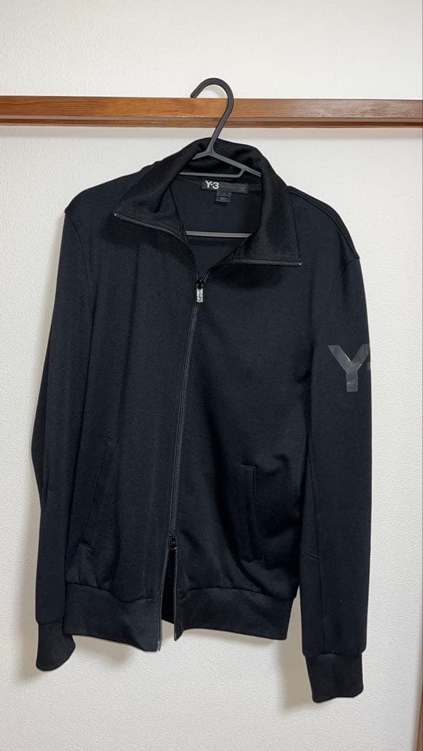 Y-3 ブラック ダブルジップアップジャケット
