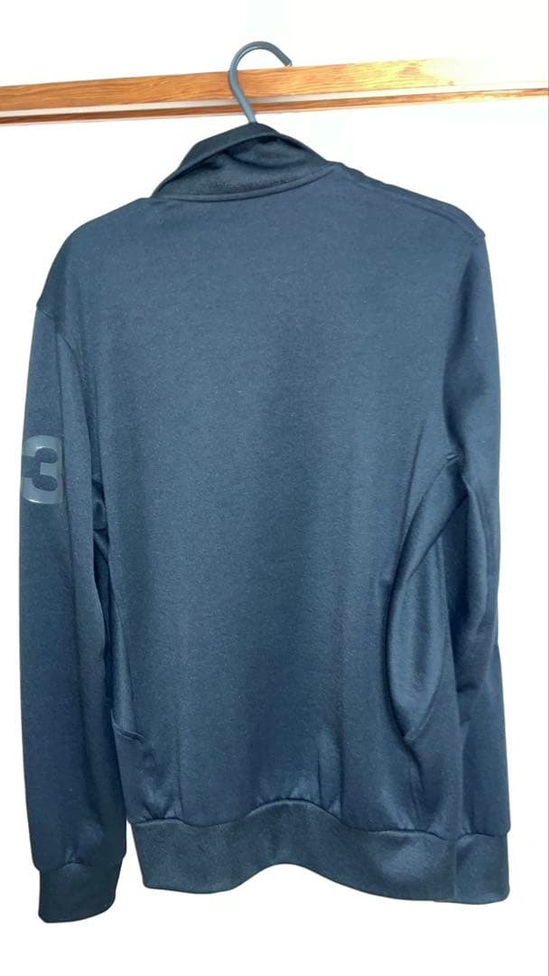 Y-3 ブラック ダブルジップアップジャケット