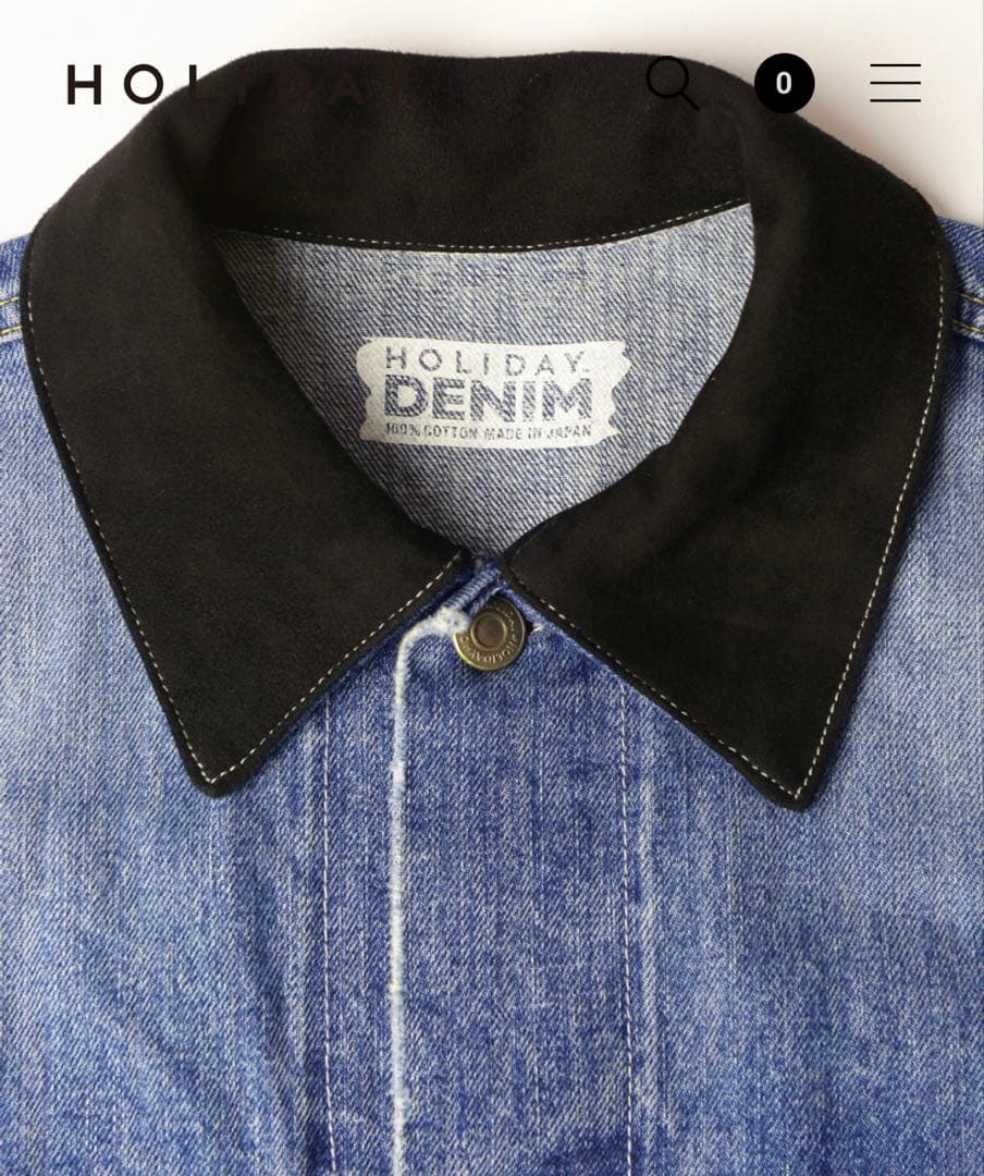 新品未使用 HOLIDAY DAMAGE DENIM PUFF JACKET