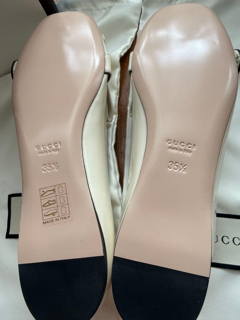 【新品未使用】GUCCI/グッチ　フリンジ付きフラットシューズ（22.5㎝）