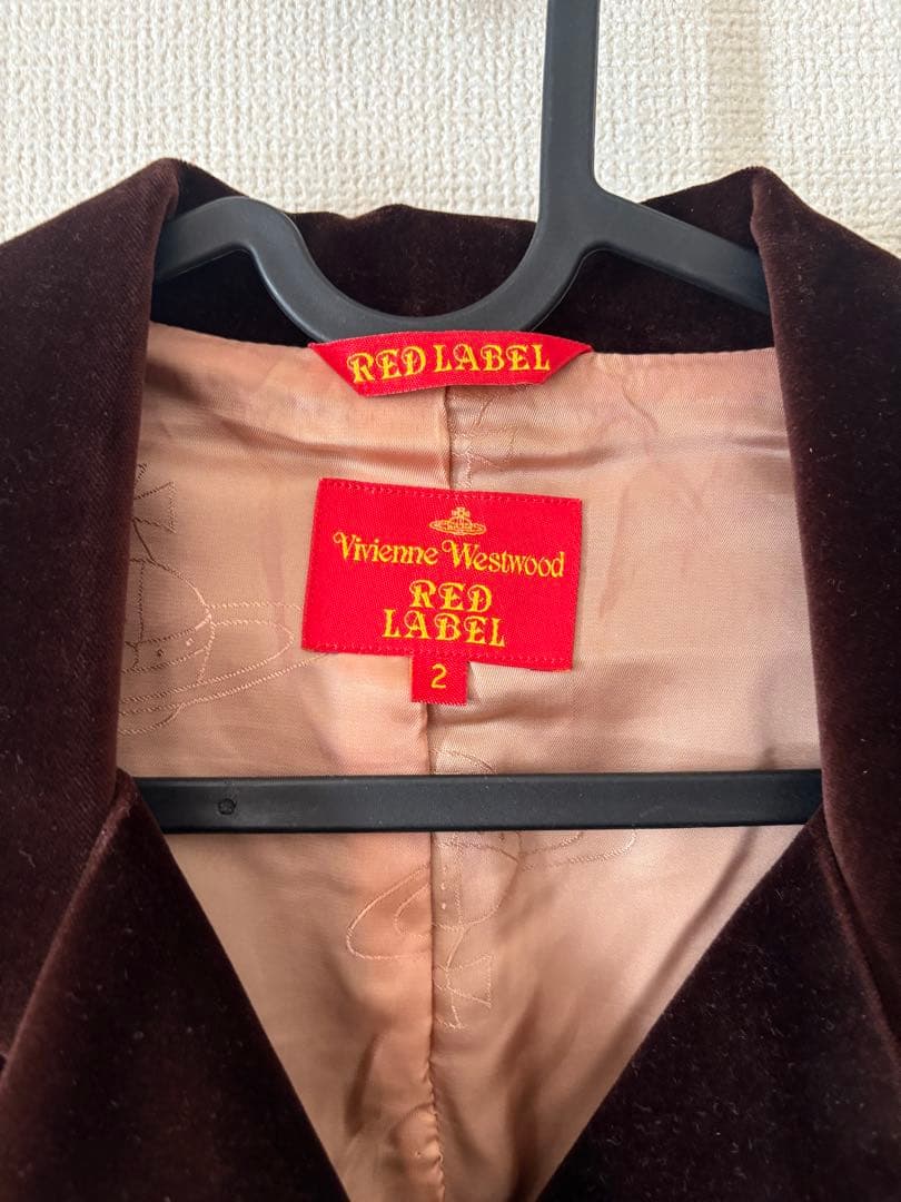 【希少】Vivienne Westwood テーラードジャケット 茶色 ベロア