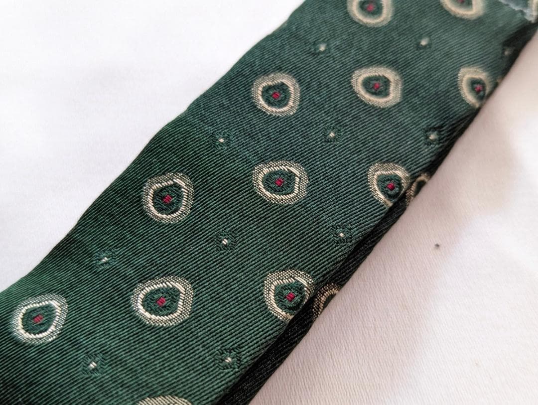 ポロラルフローレン ヴィンテージ アメリカ製シルクサスペンダー グリーン