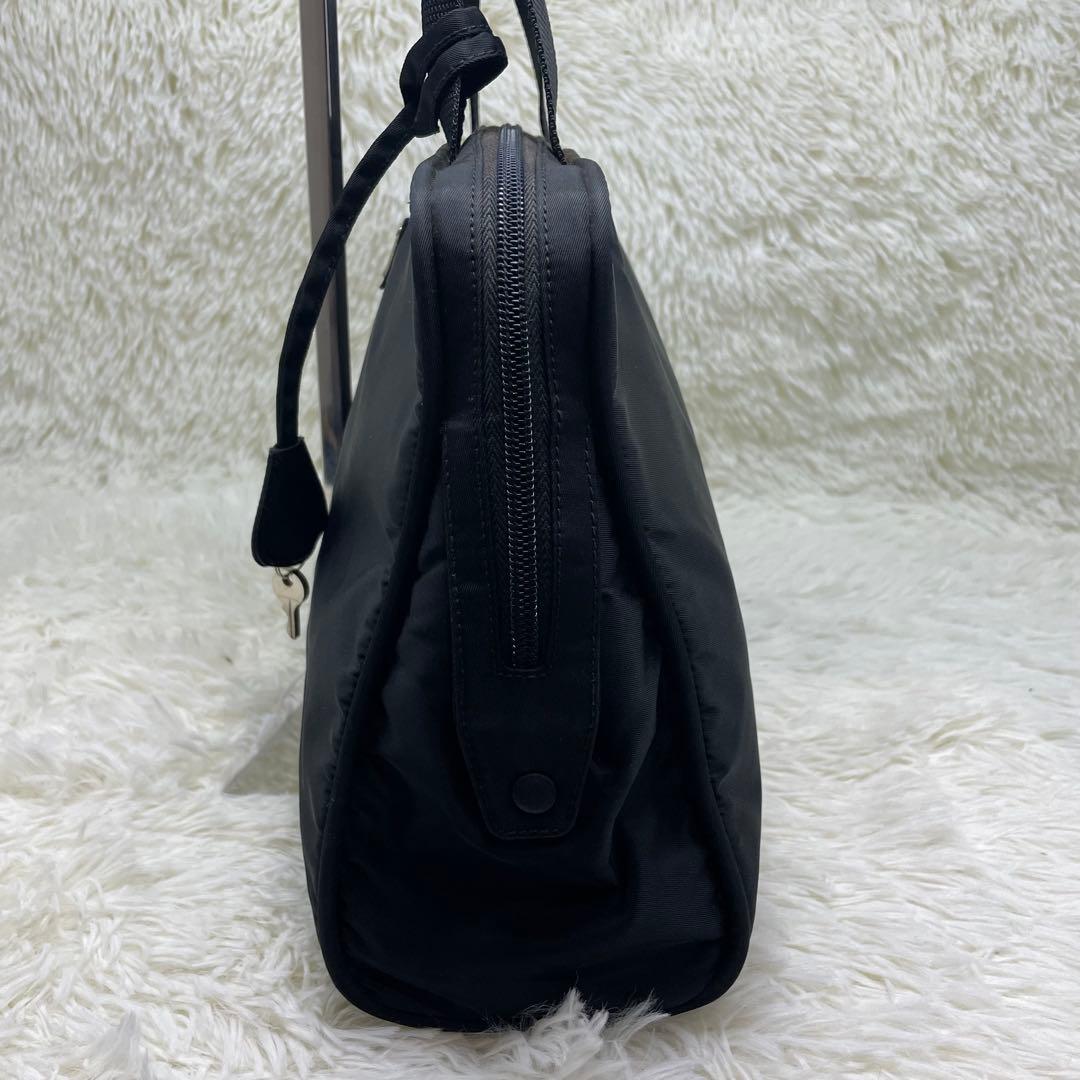 PRADA プラダ ハンドバッグ ナイロン 三角ロゴ ボーリングバッグ 鍵付き