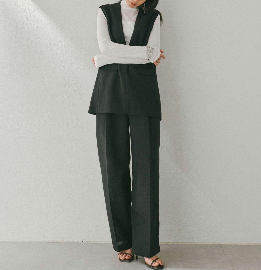 【人気】ウィムガゼット ジュートライク Vネック プルオーバージレ 25SS 黒