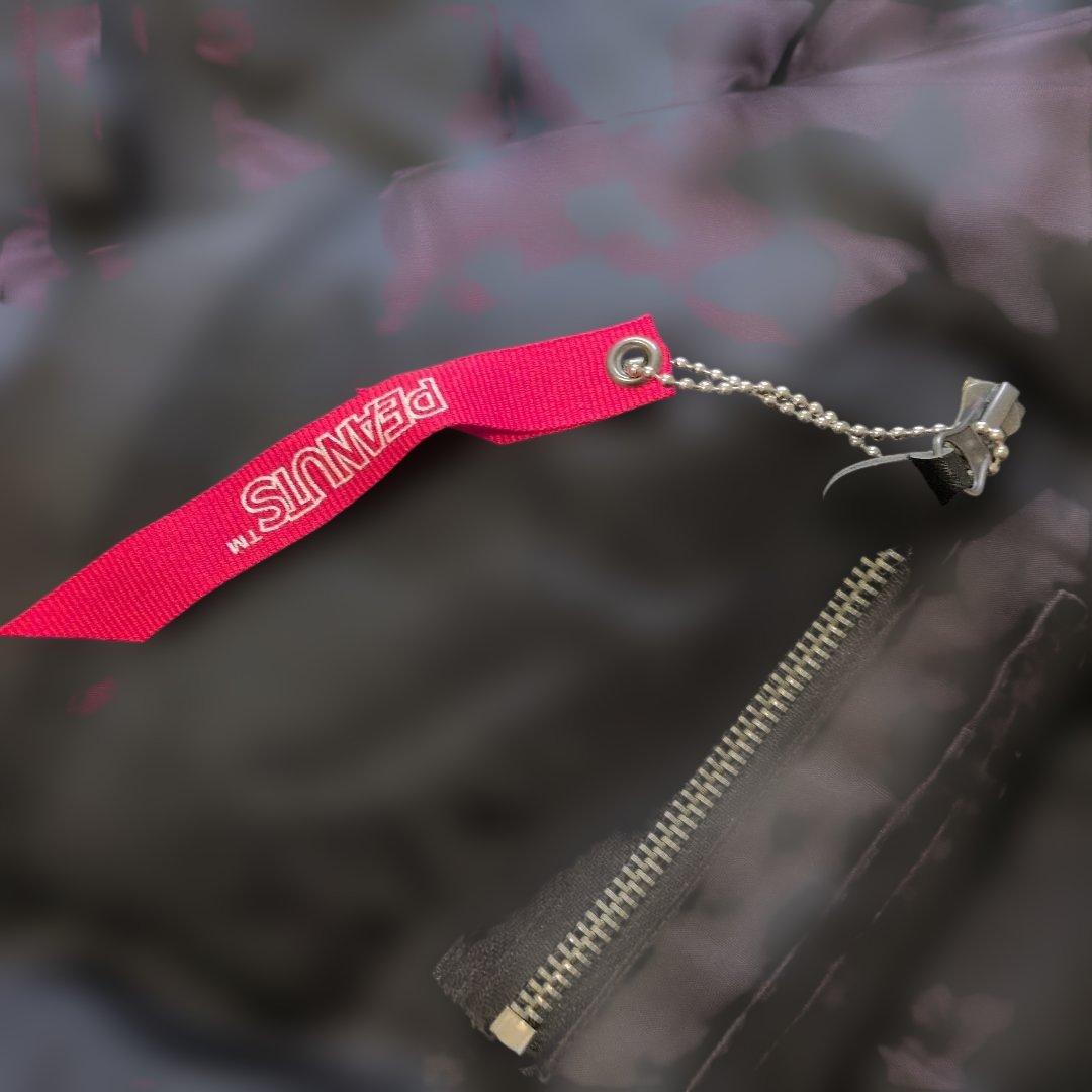 【新品】スヌーピー MA-1 フライトジャケット 黒 L メンズ アストロ