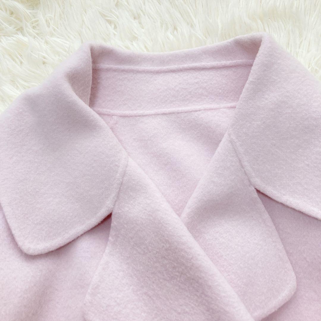 ANAYI アナイ リバーダブルコート ピンク 36 ベルト付 ロング