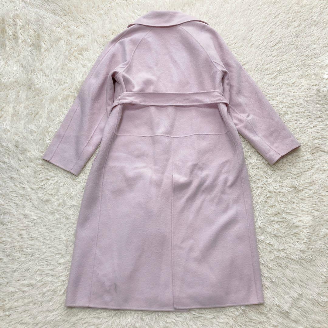 ANAYI アナイ リバーダブルコート ピンク 36 ベルト付 ロング