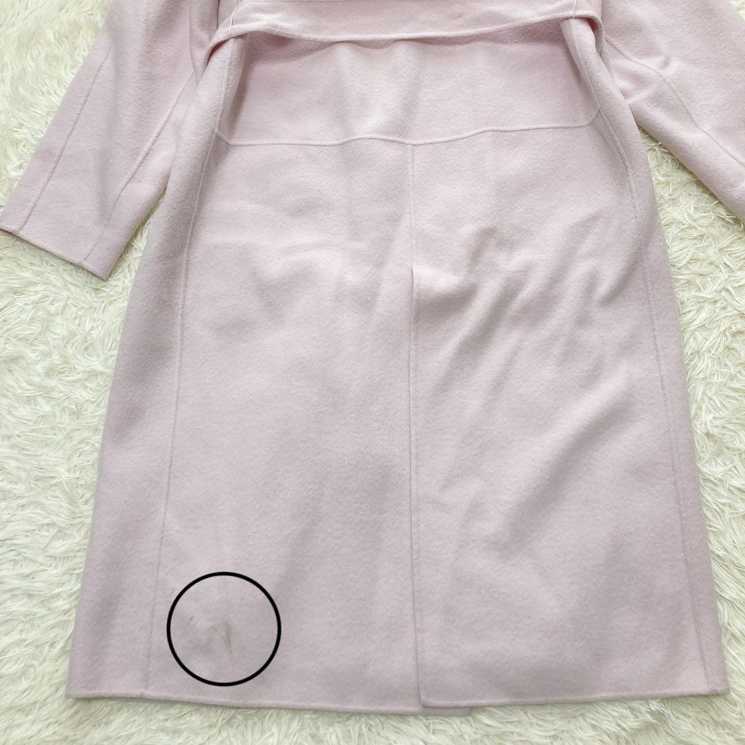 ANAYI アナイ リバーダブルコート ピンク 36 ベルト付 ロング