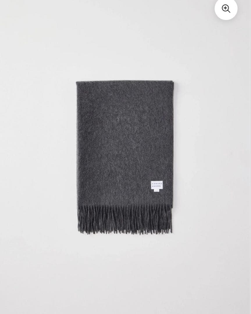 EDWARD BROWN カシミヤストール ダークグレー DARK GREY