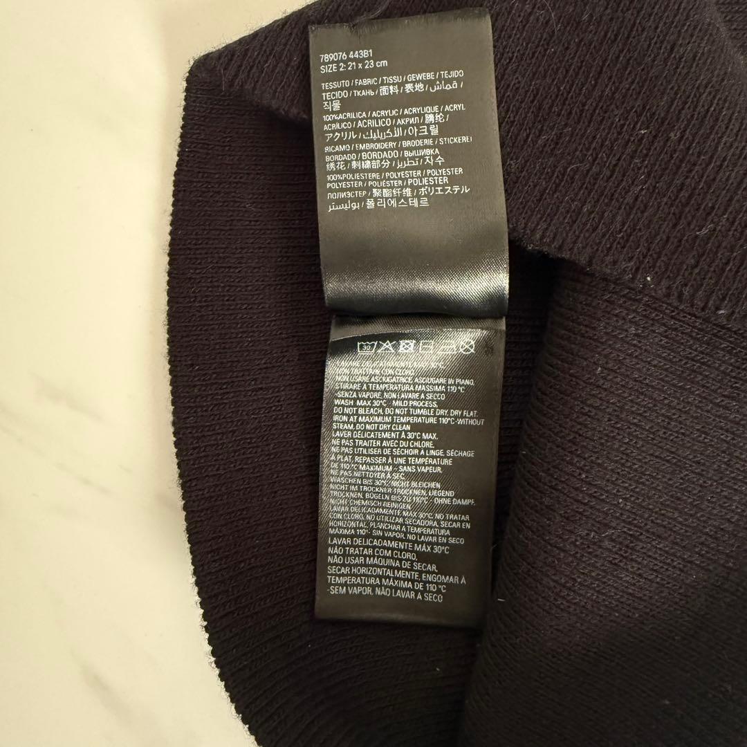 BALENCIAGA ブラック ニット帽　ビーニー
