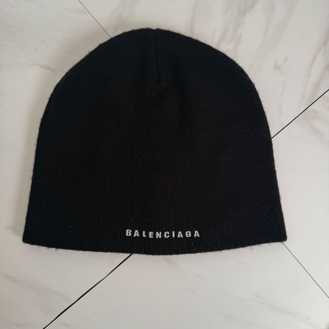 BALENCIAGA ブラック ニット帽　ビーニー