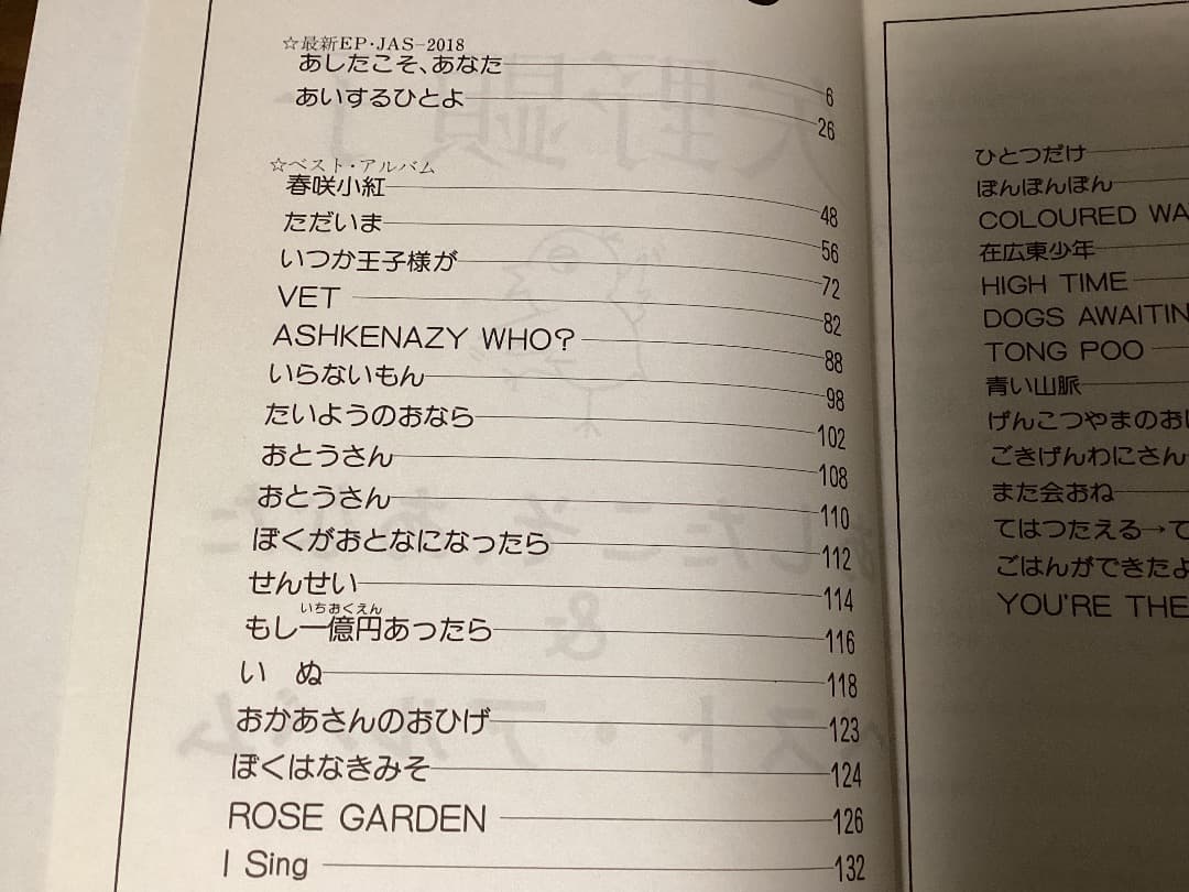 ★楽譜/矢野顕子/あしたこそ、あなた&ベストアルバム/バンドスコア