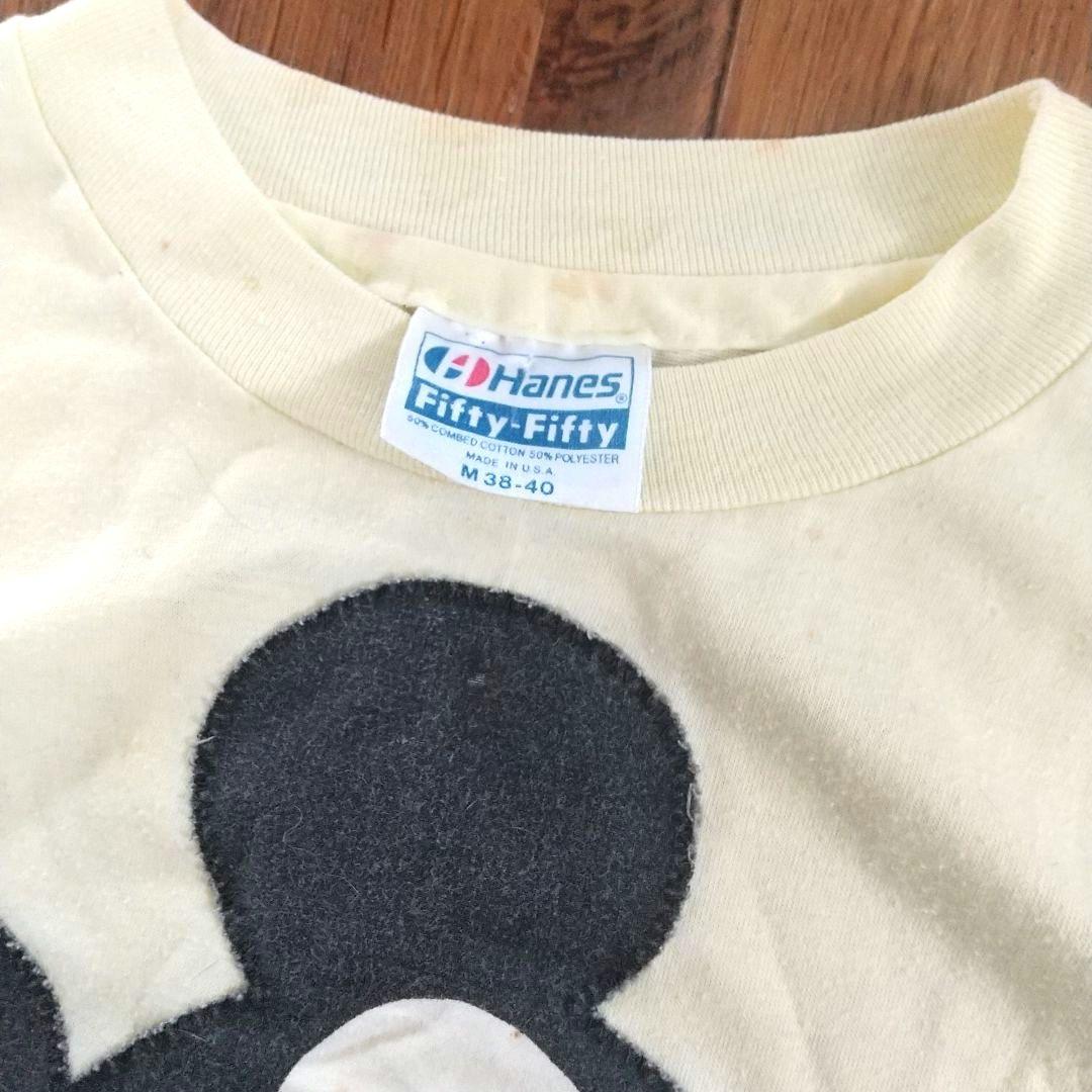 80s vintage mickey Tシャツ ディズニー 古着 パッチワーク