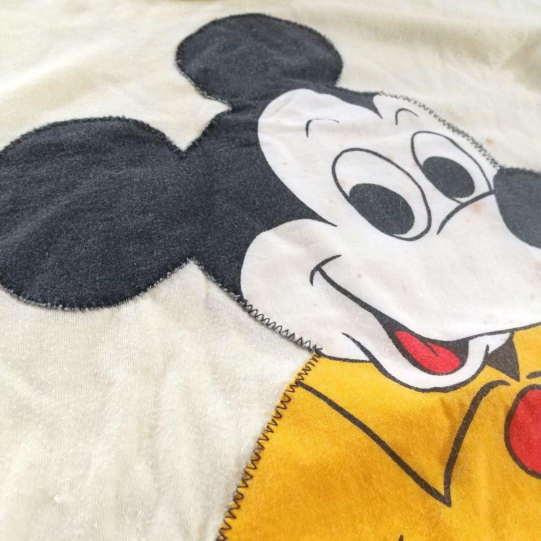 80s vintage mickey Tシャツ ディズニー 古着 パッチワーク