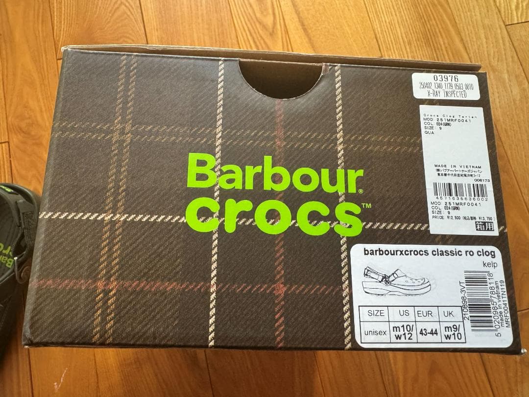 Barbour Crocs サンダル US10