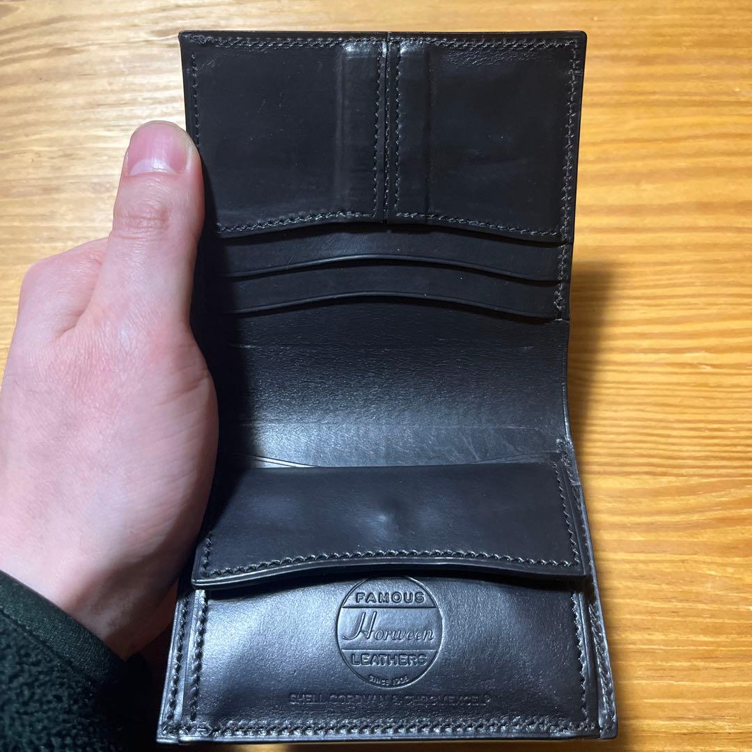 万双 ダブルホーウィン センターカバー二つ折り財布