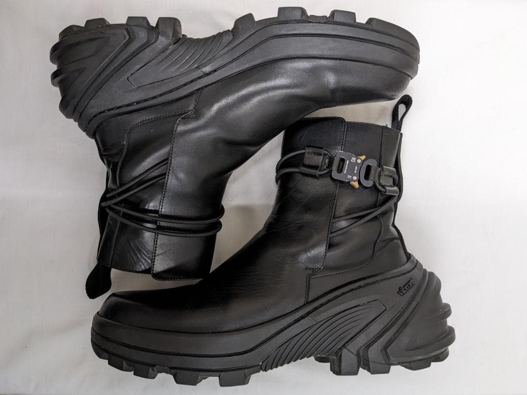 アリクス/バックルチェルシーブーツ/レザー/ビブラムソール/27.5cm前後