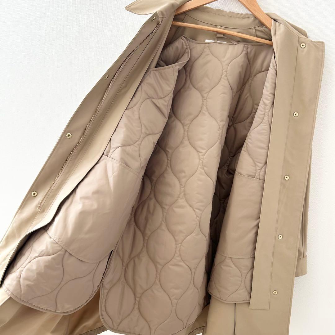 美品✨23区 【撥水加工/洗える】中綿ベストライナー付き マルチウェイアウター