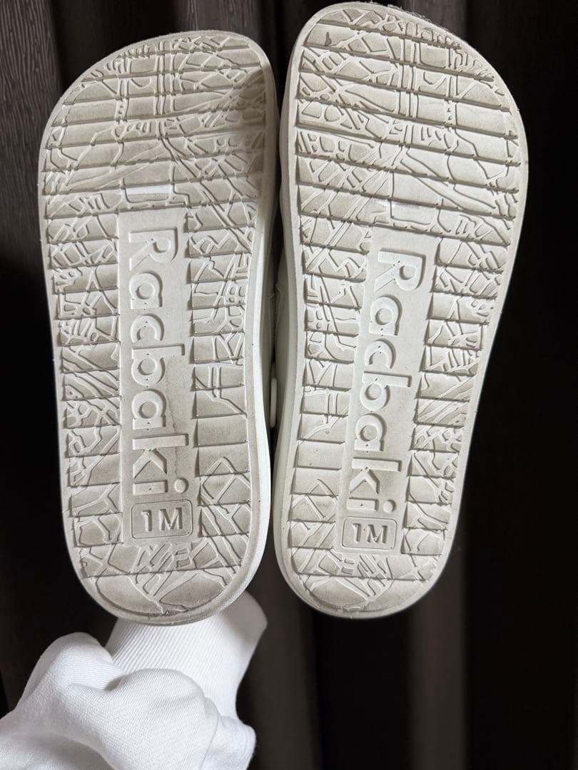 【完売商品】ラクバキ　Racbaki コートスニーカー　ホワイト　レディースM